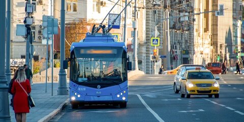 Сбой в движении троллейбусов произошел на Хорошевском шоссе