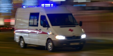 Машина скорой помощи попала в аварию в центре Москвы