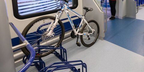 Более 5 тыс велосипедов бесплатно перевезли в поездах МЦД со дня запуска