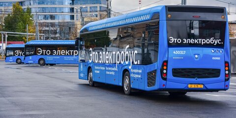 Электробусы вышли на маршрут № т7 в столице