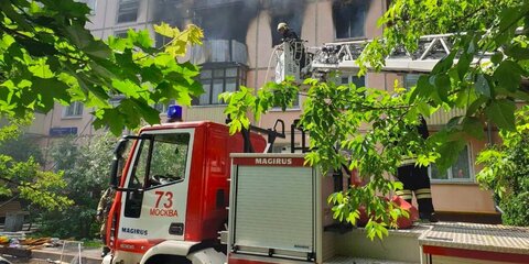 Пожар в жилом доме на северо-востоке Москвы потушен