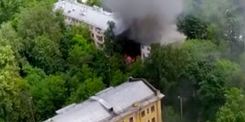 Движение на северо-востоке Москвы перекрыто из-за пожара