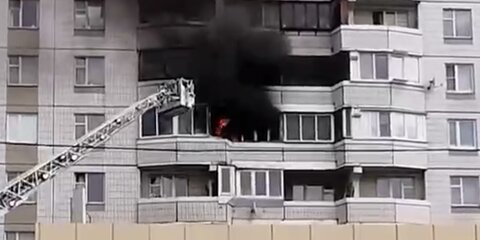 Пожар произошел в квартире в Южном Бутово