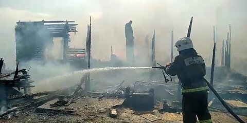 Пожар произошел в жилом доме в Астраханской области