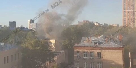 Пожар произошел в общежитии МГУТУ имени Разумовского
