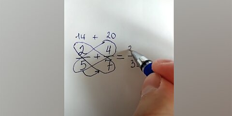 Учитель математики поделился необычным методом сложения дробей