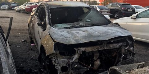 Тело мужчины обнаружили в сгоревшем автомобиле на Каширском шоссе