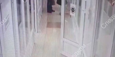 Опубликовано видео нападения мужчины на жену в салоне красоты в Ленобласти