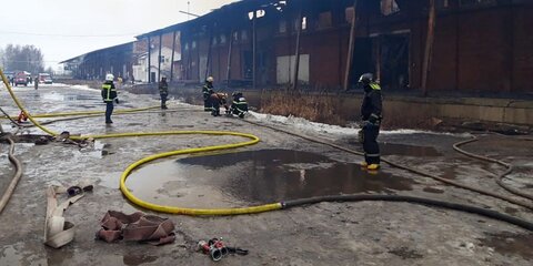 Открытое горение на территории мебельной фабрики в Подмосковье ликвидировали