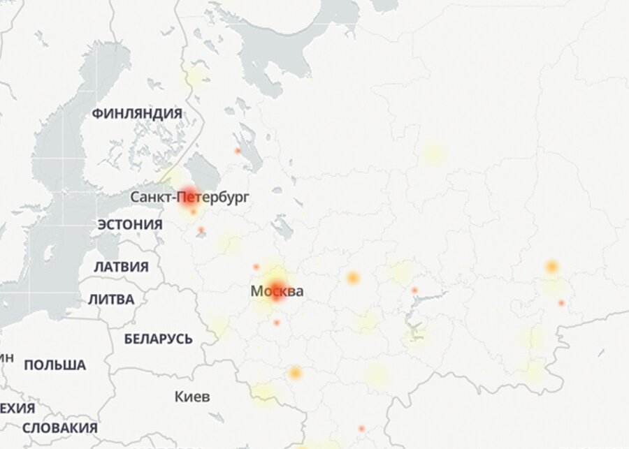 Карта сбоев инстаграм