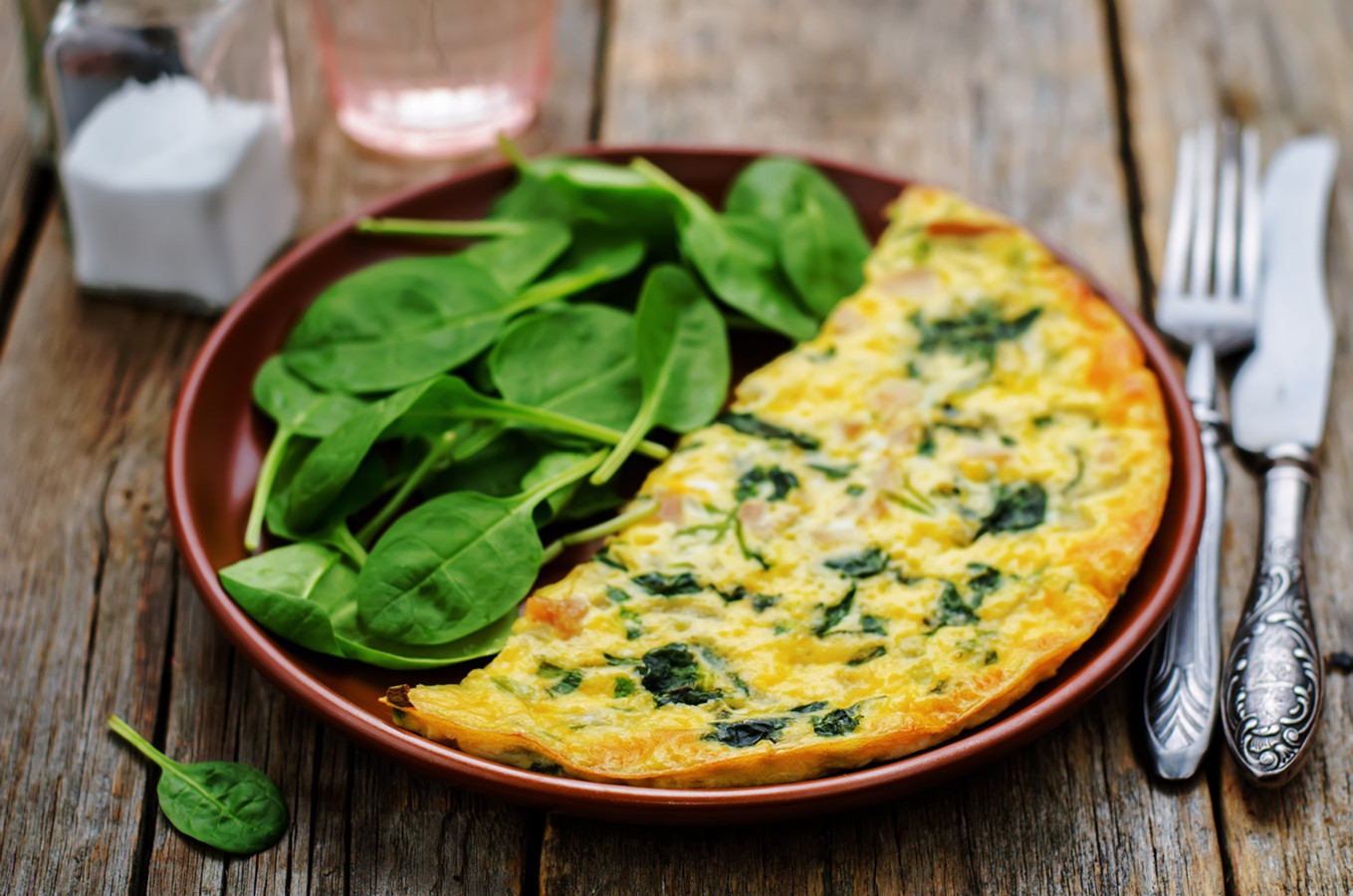 Como hacer una tortilla de espinacas