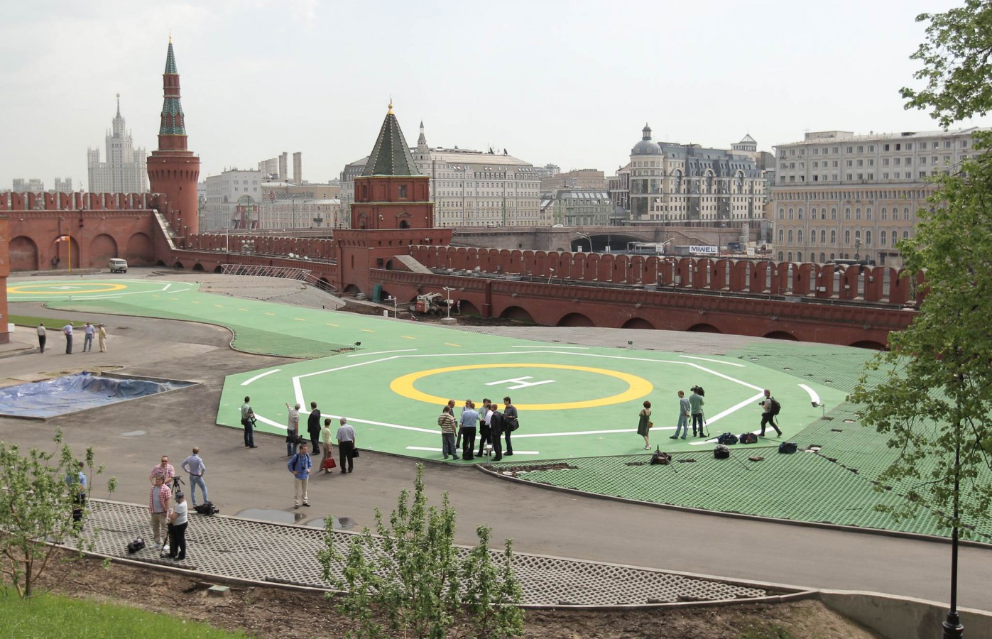 Вертолетная площадка в Кремле