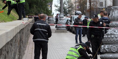 Человек погиб при взрыве автомобиля в центре Киева