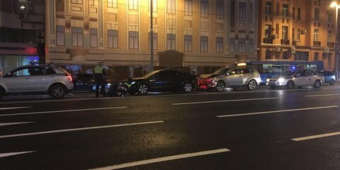 Массовое ДТП произошло в центре Москвы